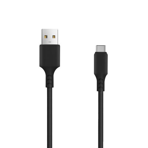 Setty autós töltő 1x USB 2,4A, fekete + USB-C kábel 1,0 m