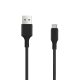 Setty autós töltő 1x USB 2,4A, fekete + USB-C kábel 1,0 m