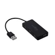 Maxlife Home Office USB 2.0 hub USB 4x USB 0,15 m + kábel 1,5m, USB-HUB, fekete