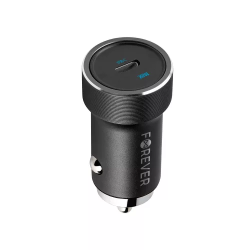 Forever CC-06 PD QC autós töltő 1x USB-C 20W, fekete