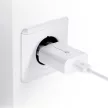 FORCELL F-ENERGY TFK-TC-1099 hálózati töltő USB A + kábel USB A to Type C QC3.0 2,4A 18W, fehér