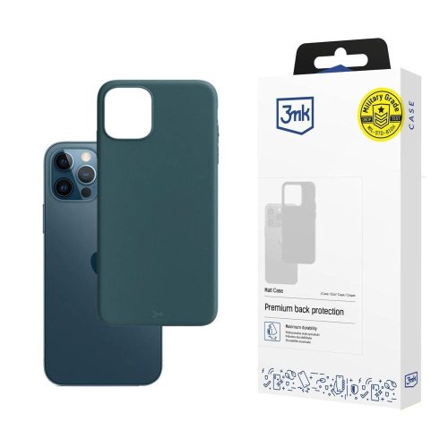 3MK Matt Case iPhone 12/12 Pro 6,1" tok, zöld