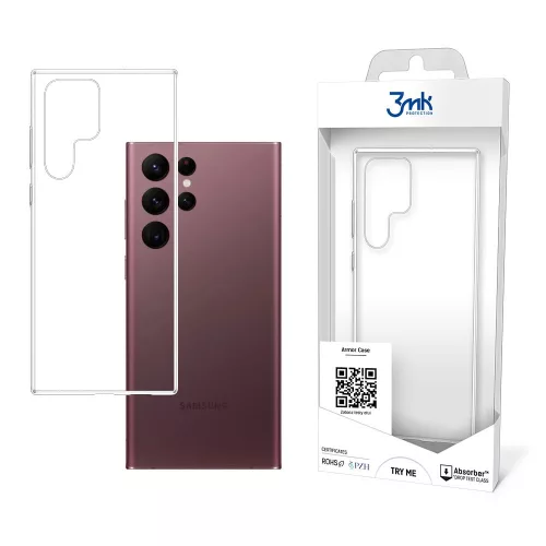 3MK Armor tok Samsung Galaxy S22 Ultra, átlátszó