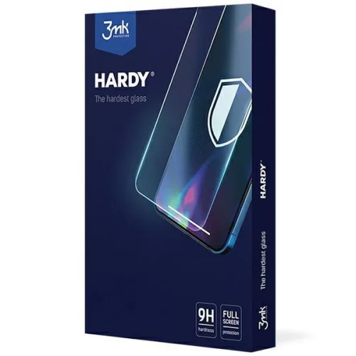 3MK Hardy Samsung Galaxy S23 Plus kémiailag kondicionált üveg, fekete