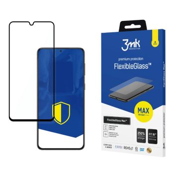   3MK FlexibleGlass Max Samsung Galaxy S23, fekete, hibrid üvegfólia, átlátszó