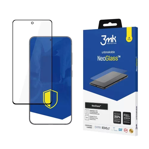 3MK Samsung Galaxy S23 FE NeoGlass™ teljes kijelzős edzett üvegfólia