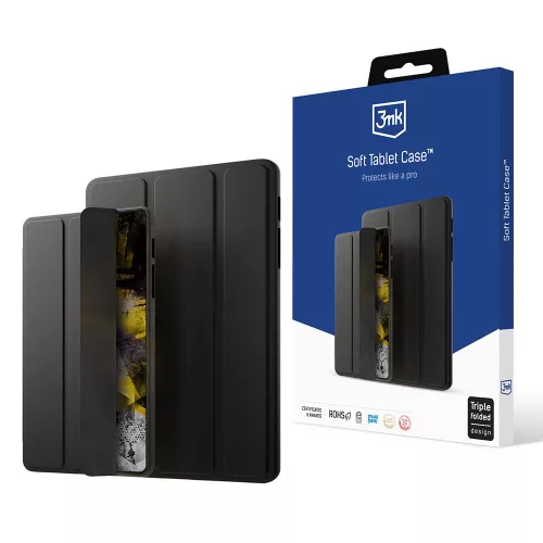 3mk Soft Tablet Case Samsung Galaxy Tab S9 FE+ tok, fekete