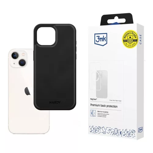 3mk Hardy Apple Silky Leather MagCase Apple iPhone 13 tok, fekete