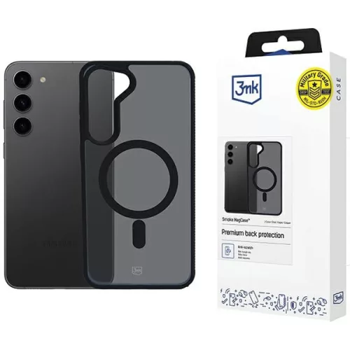 3MK Smoke MagCase Samsung Galaxy S24 S921 tok, fekete
