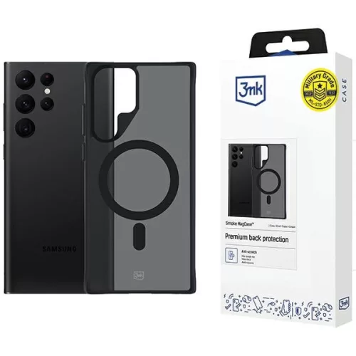 3MK Smoke MagCase Samsung S22 Ultra 5G, fekete