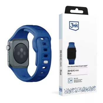 3MK szilikon óraszíj Apple Watch 38/40/41mm, kék