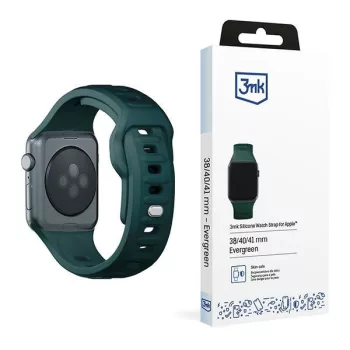 3MK Szilikon óraszíj Apple Watch 38/40/41mm, zöld