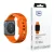 3MK szilikon óraszíj Apple Watch 38/40/41mm, narancssárga
