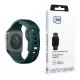 3MK Szilikon óraszíj Apple Watch 42/44/45/49mm, zöld