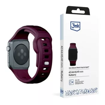 3MK szilikon óraszíj Apple Watch 42/44/45/49mm, lila