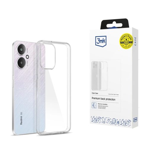 3mk Clear Case for Xiaomi Redmi 13C 5G - tok, átlátszó