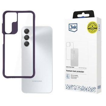   3mk Satin Armor Case+ tok, lila Samsung Galaxy A15 5G tok, átlátszó