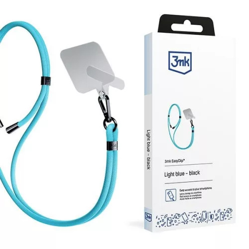 3MK EasyClip, kék (fekete) telefonzsinór, kék