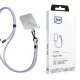3MK EasyClip Purple (fekete) telefontartó nyakóraszíj telefonhoz, lila