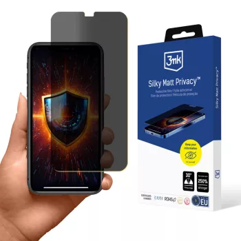   3MK Silky Matt Privacy  Apple iPhone 11 betekintésvédő üvegfólia