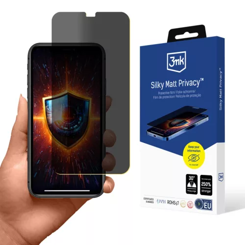 3MK Silky Matt Privacy  Apple iPhone 11 betekintésvédő üvegfólia