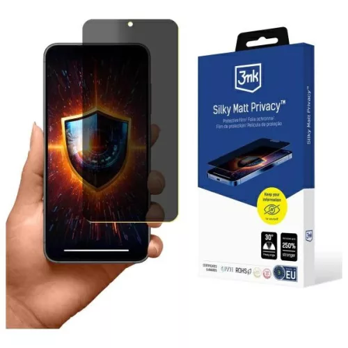 3MK Silky Matt Privacy Samsung Galaxy S24  betekintésvédő matt üvegfólia