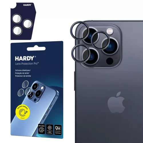 3mk HARDY Lens Protection Pro Glass Apple iPhone 15 Pro kameravédő, fekete