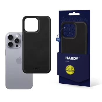   3mk Hardy Apple Silky Leather MagCase Apple iPhone 16 Pro Max tok, fekete
