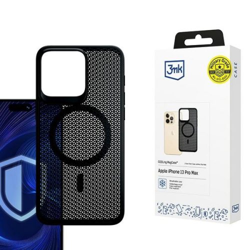 3MK COOLing MagCase iPhone 13 Pro Max tok, fekete
