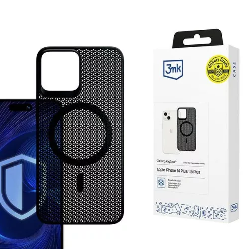 3MK COOLing MagCase iPhone 14 Plus tok, fekete