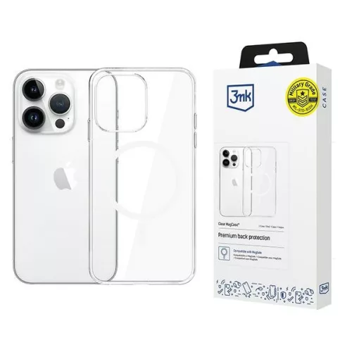 3MK tok, átlátszó MagCase iPhone 14 Pro Max