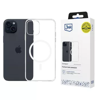 3MK tok, átlátszó MagCase iPhone 15