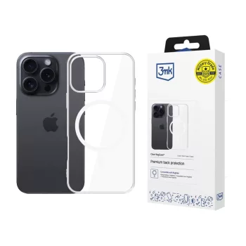   3MK tok, átlátszó MagCase iPhone 16 Pro 6.3" tok, átlátszó