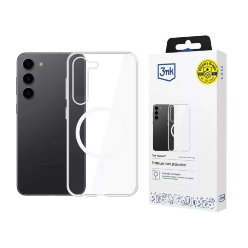 3MK Clear MagCase Samsung Galaxy S23 Plus tok, átlátszó