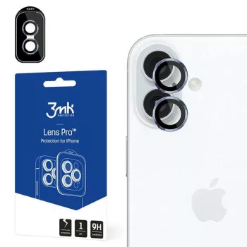   3MK Lens Protection Pro iPhone 16/ 16 Plus kamera lencse védő edzett üveg Ocean Blue, kék