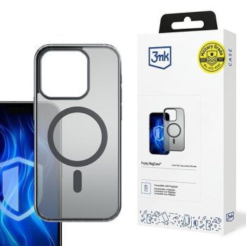 3MK Frosty MagCase iPhone 15 Pro tok, fekete