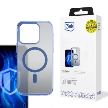   3mk Frosty MagCase tok, kék Apple iPhone 14 Pro tok, átlátszó