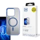 3mk Frosty MagCase tok, kék Apple iPhone 14 Pro tok, átlátszó