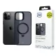 3MK Smoke Case iPhone 12 Pro Max Magsafe & Stand tok, fekete