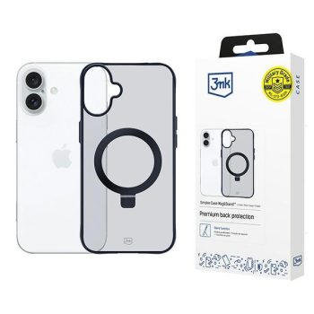   3MK Smoke Case iPhone 16 Plus Magsafe & Stand tok, átlátszó