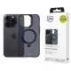 3MK Smoke Case iPhone 16 Pro Magsafe & Stand tok, átlátszó