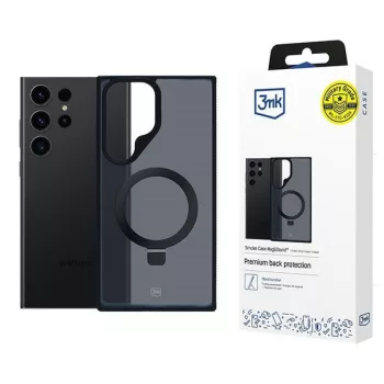   3MK Smoke Case Samsung Galaxy S24 Ultra Magsafe & Stand tok, fekete