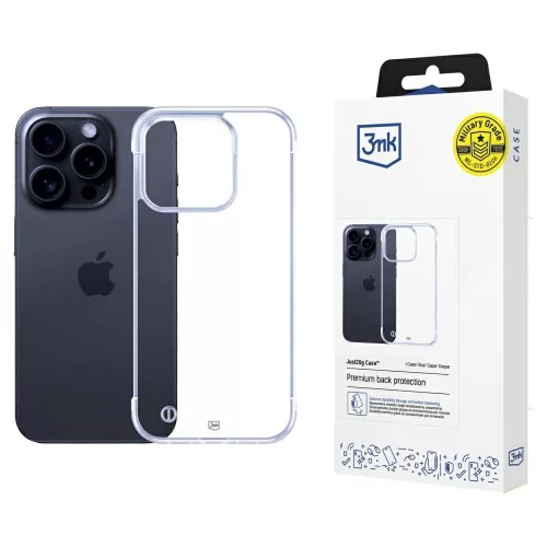 3MK Just20g Clear Case iPhone 16 Pro tok, átlátszó