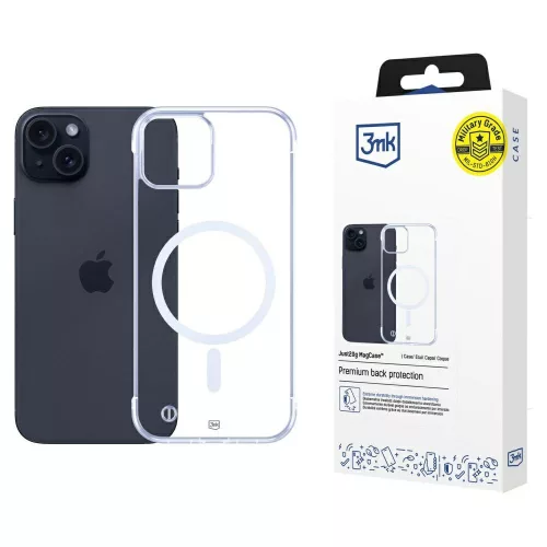 3MK Just20g MagCase iPhone 15 tok, átlátszó