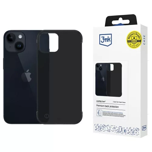 Case 3MK Just20g Matt Case iPhone 14 tok, fekete