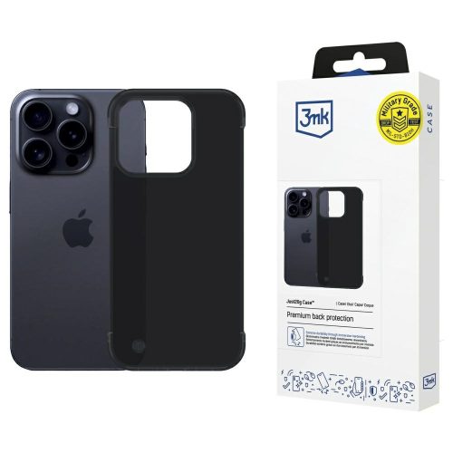 3MK Just20g Matt Case iPhone 15 Pro Max tok, fekete