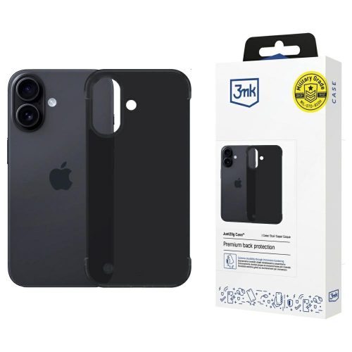 3MK Just20g Matt Case iPhone 16 Plus tok, fekete