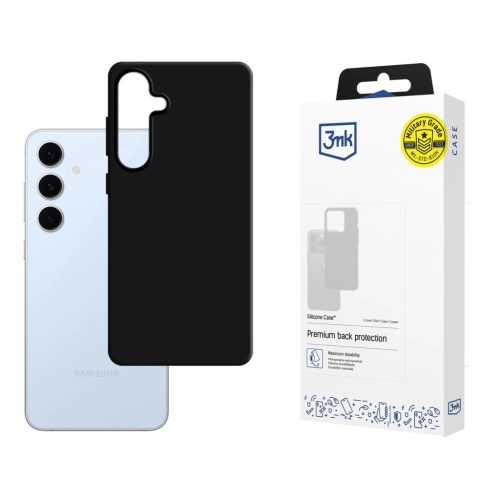 3MK Silicone Case Samsung Galaxy S24 FE tok, fekete