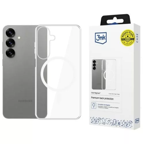 3MK MagCase Samsung Galaxy S25 tok, átlátszó