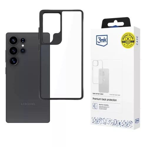 3mk Satin Armor Case+ Samsung Galaxy S25 Ultra tok, átlátszó